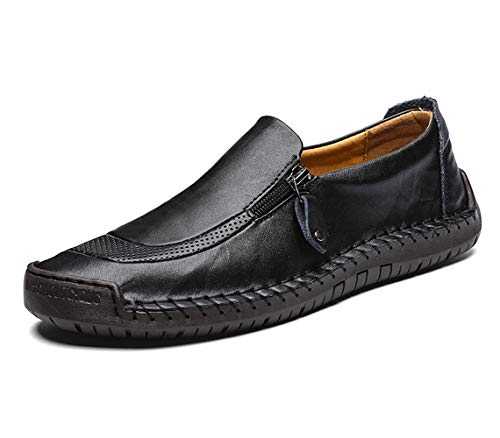 Mens Loafers Leather Casual Deck Boat Shoes Comfy Driving Sneaker Handmade Business Dress Suit Moccasins Shoes