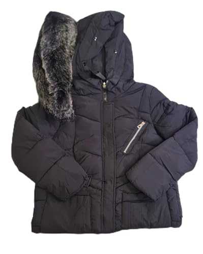 Z Fashion Women's Quilted Padded Puffer Jacket Ladies Jacket with fur Warm Winter Long Coat Red Black Grey.