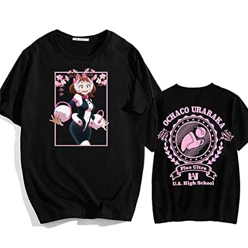 Harajuku Japan Anime My Hero Academia Tshirt Ochaco Uraraka Kawaii Cartoon T Shirt Summer Oversized Short Sleeve Tops