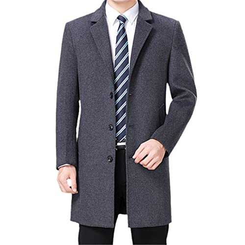 Wool Coat Men Peacoat Winter Long Coat Men Cashmere Coat Mens Wool Blend Overcoat Coat Long Jacket