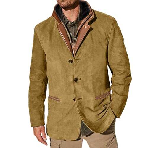 Men and Qomen Heavy Industry Vintage Work Retro Casual Slim Fit Top Coat Men