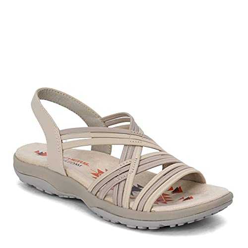 Women's Reggae Slim-Simply Stretch Sport Sandal, Natural Grey, 5 UK