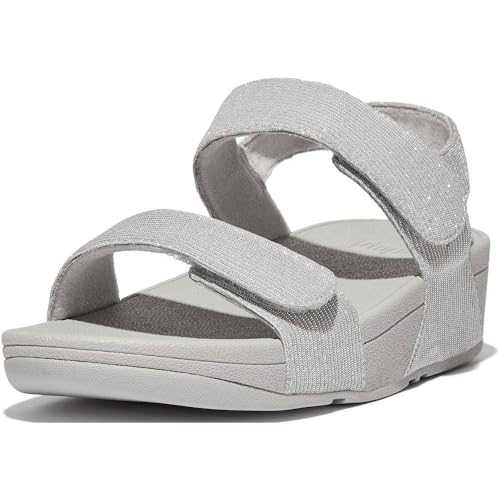 Womens Lulu Adjustable Shimmerlux Back Strap Polyester Sandals