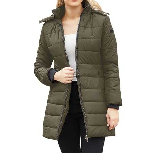 AMDOLE Women's Winter Padded Padded Jacket With Fluffy Collar Loose Winter Coat Coats Women