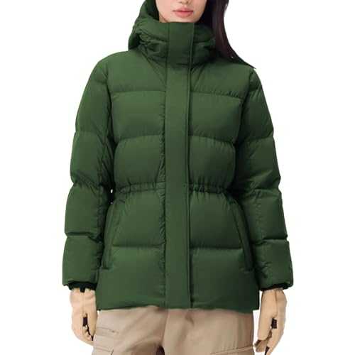 poonyfesh Women's Winter Warm Puffer Coat Cropped Slim Fit Down Jacket with Removable Hood Long Sleeve Lightweight Coats