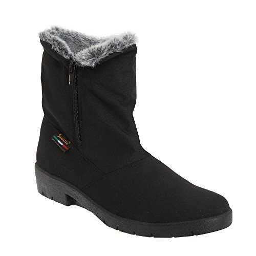 Mod Comfys Womens/Ladies Side Zip Warmlined Thermal Winter Boots (9 UK) (Black)