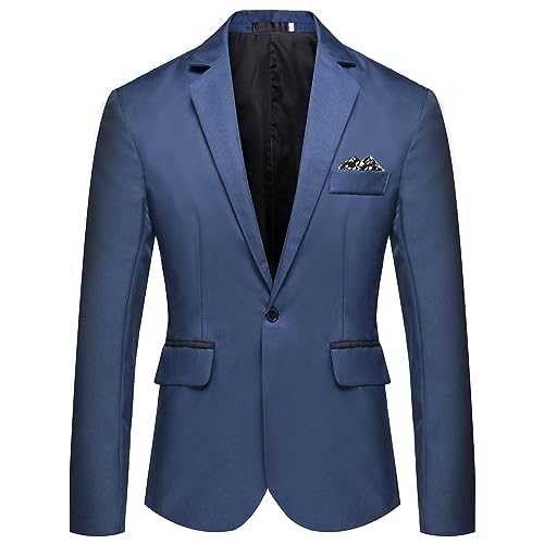 iTNHFP Men's Casual Sports Coats Lightweight Suit Blazer Comfort Smart Casual Suit Jackets for Men UK Blazer Lapel Relaxed Fit Holiday Men's Suits & Blazers