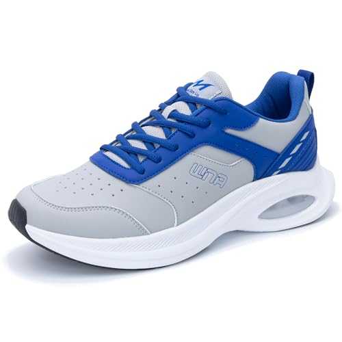 GOOBON Mens Air Running Shoes Comfortable Lightweight Sports Walking Jogging Leather Athletic Sneakers - Szie 6-12 UK