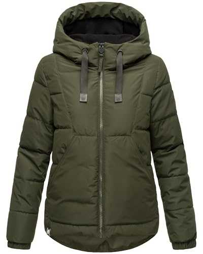 Navahoo Women's Winter Jacket Quilted Jacket Warm with Hood Ice Balls XS - XXL