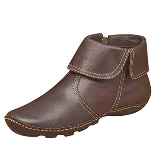 Ankle Boots for Women with Heel Cowboy Ankle Boots Flat Lace-Up Boots Breathable Sexy Shoes Retro Half Boots Small Heel Ankle Boots Women with Block Heel