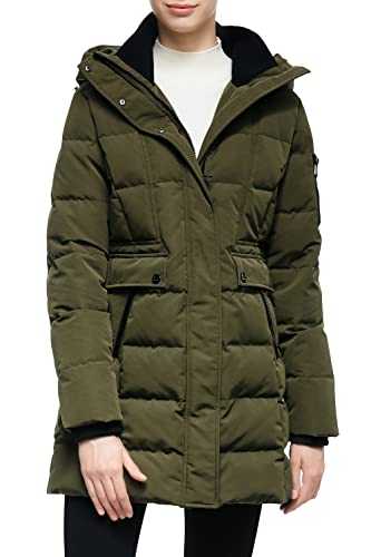 Orolay Women's Winter Padded Puffer Coat Warm Hooded Down Jacket Quilted Comfort Jacket