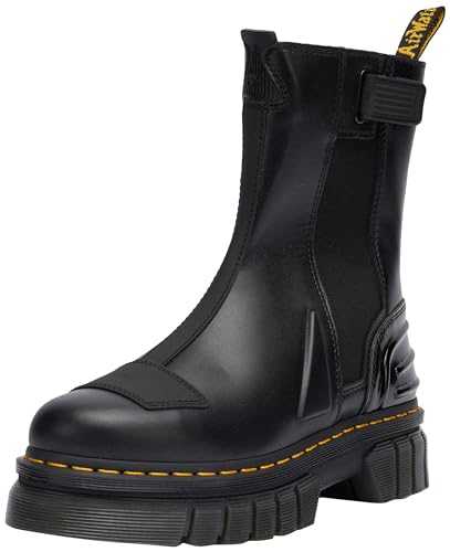 Women's Audrick Chelsea Hi Boots, Black Nappa Lux & Black Ajax & Black Soft Patent Pu, 8 UK