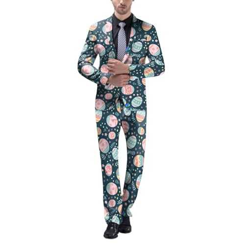 Suit for Boys Costume Printed Suit Set Light Business Suit Jacket Suit Suit Mens Slim Fit Suits