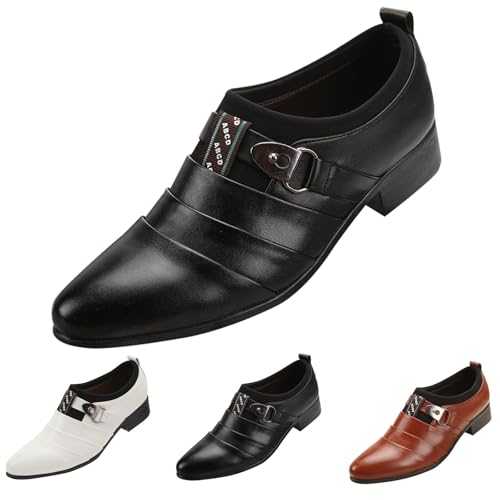Men's Oxfords Formal Dress Shoes UK Men Office Shoe Wedding Shoes Derby Formal Shoes Mens Leather Loafers Mens Black Slip On Smart Shoe Clearance Shoes Brogue Dress Business Shoes