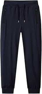 YOUCAI Tracksuit Bottoms Men with Zip Pockets,Lightweight Running Trousers Jogging Bottoms Work Trousers Casual Sports Pants