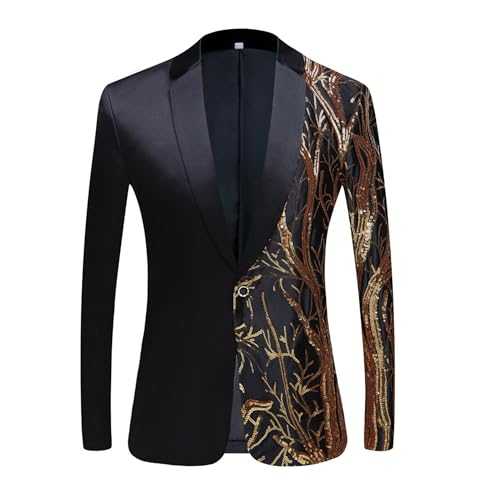 Mens Dinner Tux Dress Blazer Wedding Gold Sequin Suit Jacket Sport Coat Party Prom Jacket Vest Pants Set