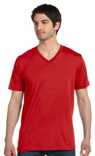 Bella Canvas Mens Jersey Short-Sleeve V-Neck T-Shirt (3005U)