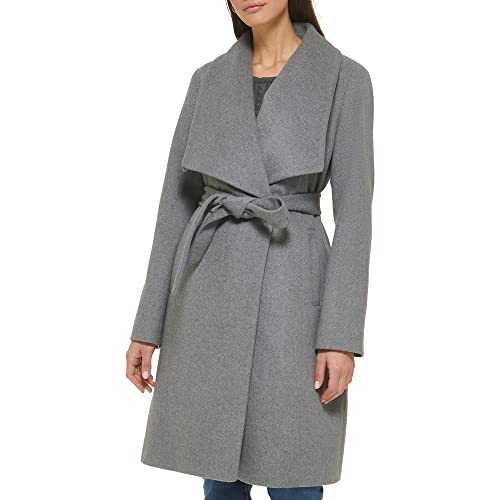 Cole Haan Women's Belted Wool Classically Elegant Coat for Year-Round Style