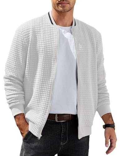 COOFANDY Men's Varsity Baseball Jacket Casual Lightweight Bomber Jacket Streetwear