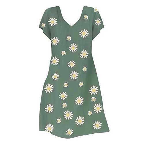 AMDOLE Dresses for Women UK Short Sleeve Women's Casual Dress Dressing Gown