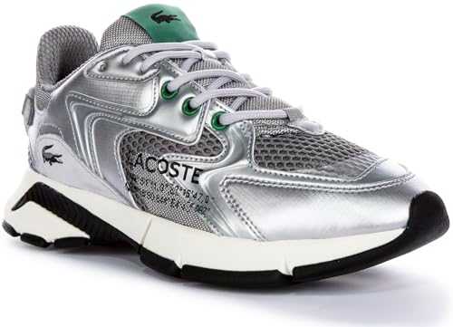 L003 Neo Men's 124 3 SMA Elevated Sport Mesh Trainers (Silver, UK 7)