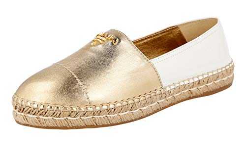 Prada Women's 1S276H 327 F0X0A Multicoloured Leather Espadrilles UK 7.5 / EU 40.5