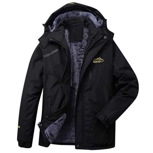 Mrat Waterproof Jacket Women Sale Clearance Fleece Lined Windproof Outdoor Coat Thicked Softshell Jacket 3 in 1 Hiking Walking Camping Mountain Rain Coat Ladies Winter Hood Parka Coats Plus Size M-8XL