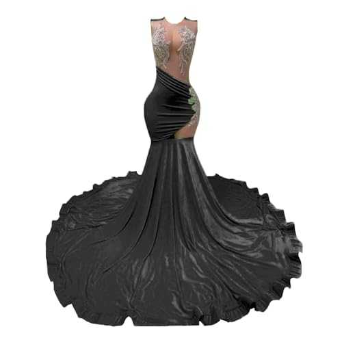 NGBUY Wome's Sexy Prom Gown Sequin Evening Pageant Dress Formal Maxi Dress