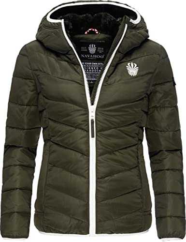 Navahoo Elva Women's Winter Jacket Quilted Jacket Olive Size M