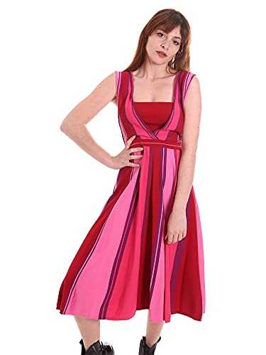 Pinko Women's Tinos Dress, Multicolour (Mult.Rosa/Rosso Nr4), X-Small