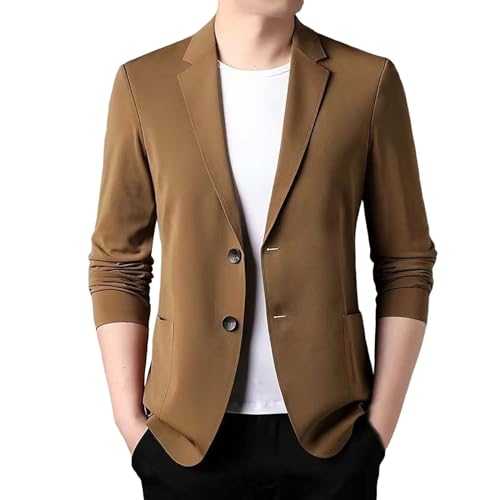 Men'S Suits & Blazers - Work Blazer Men Lightweight Blazer Jacket For Wedding Slim Fit Blazers For Men Uk Mens Jackets Smart Casual Blazer Summer Suit Jacket Two Button Suits Jacket Long Sleeve Tops