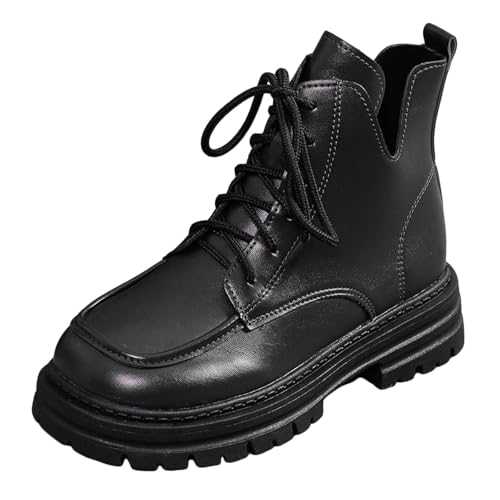 Ankle Boots for Women UK Lace Up Chunky Lined Boots for Women UK Womens Elegant Block Heel Black Ankle Boots Ladies Chelsea Boots Womens Flat Black Suede Ankle Boots