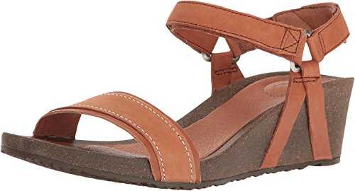 Women's Ysidro Stitch Wedge Sandal, Tan, 7 Medium US