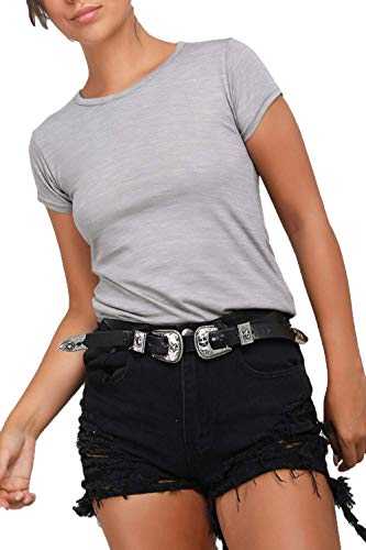 Be Jealous Womens Cap Sleeve Plain Basic Casual Round Neck Jersey Tee T Shirt Top
