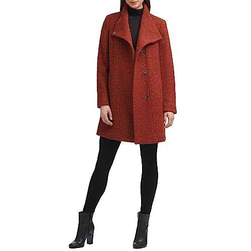 Kenneth Cole New York Women's Pressed Wool-Blend Boucle Coat