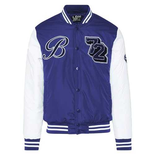 BRAVE SOUL Mens Bomber Jacket Lightweight Varsity College Baseball Bomber Style