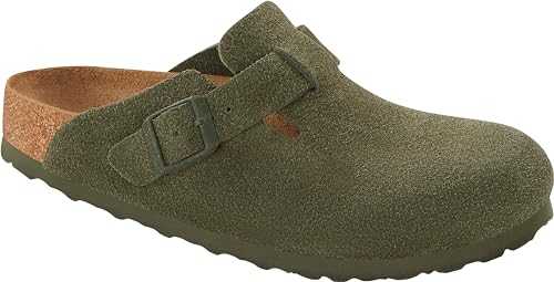 Mens Boston Flats Sandals Green 8 UK