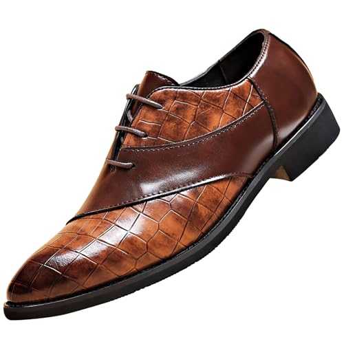 Mens Oxford Shoes Mens Mens Dress Shoes Classic Formal Shoes Comfortable Business Shoes Slip On Work Leisure Mes Leather Shoes Pointed Toe Low-Heel Leather Shoes Mens Wedding Shoes