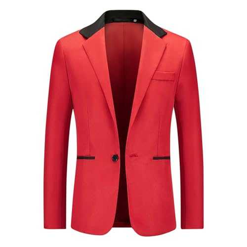 New Color Matching Suit for Men Fashion Single Breasted Leisure Suit for Men Jackets Sweater Men