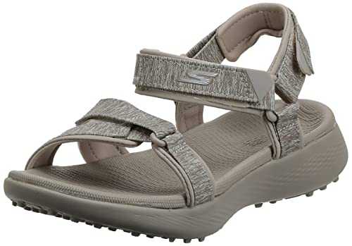 Women's 600 Spikeless Golf Sandale Shoe, Taupe, 6 UK