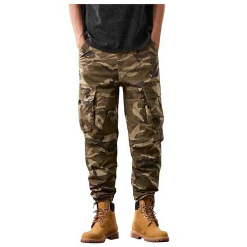 Men's Jumpsuits with Pockets, Japanese Jumpsuits for Spring/Summer, Thin Loose Flatmouth Casual Trousers, Men's Fashion, Men's Trousers, Pilot Boots, Men's Work Trousers, Men's Stretch Work Trousers