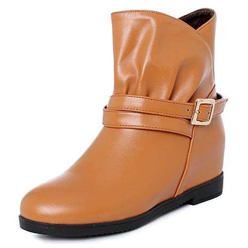 Women Ankle Boots with Wedge Heel and 8-Colors Available