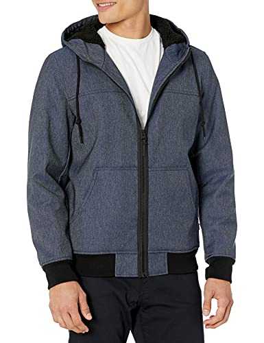 Levi's Men's Soft Shell Sherpa Lined Hooded Bomber Jacket