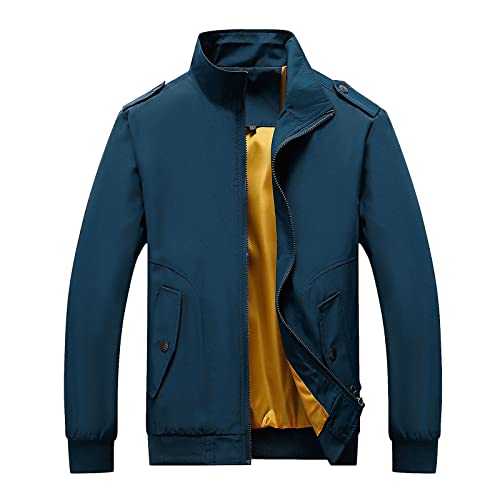 Cocila Heavy Windbreaker Fashion Casual Pocket Jacket Thick Coat Top Mens Cotton Jackets Funnel Neck Coat Men Merino Wool Poncho Cricket Whites Mens Mens Collarless Jacket
