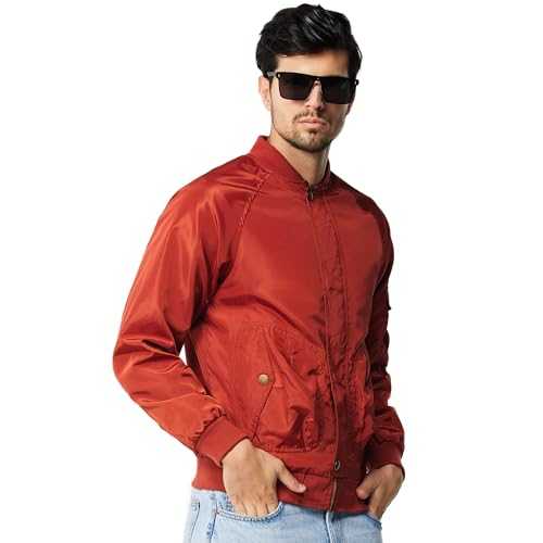 TRATENBY Men’s Flight Bomber Jacket Casual Lightweight Waterproof Full Zip Coats Fall Outwear Windbreakers