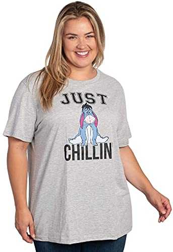 Disney Womens Plus Size T-Shirt Eeyore and Winnie The Pooh