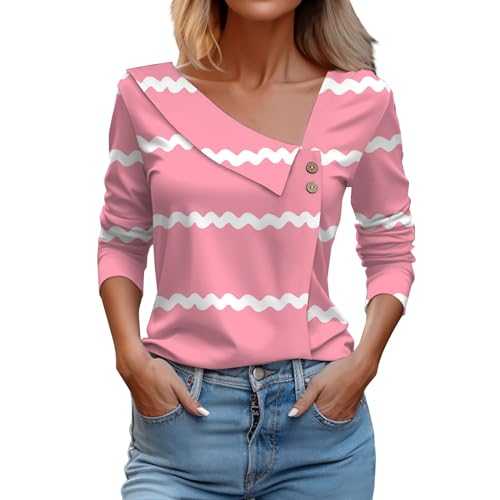 HOOUDO Womens Summer Tops Short Sleeve Classic-Fit T-Shirts Blouses Crewneck Floral Print Tee Shirts Ladies Vintage Blouse Tunic for Leggings Vacation Henley Tops Tee Clothes