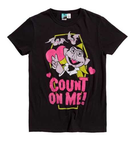 Sesame Street Count On Me Black T Shirt