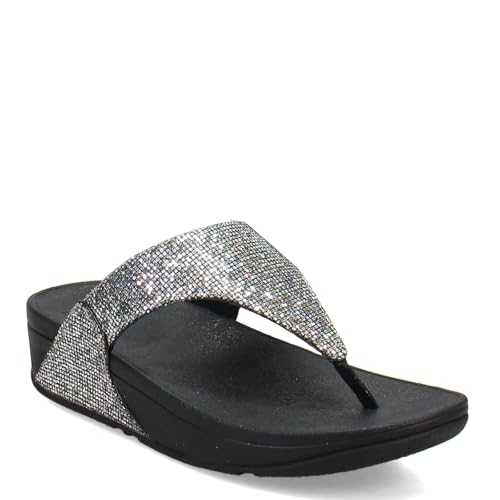 women's Flip Flop Sandal, Silver, 8 UK