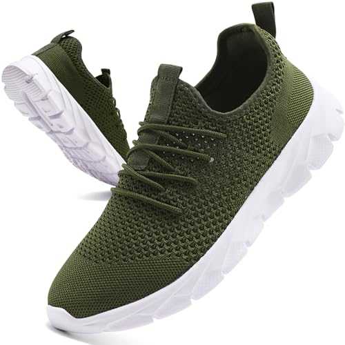 Oltyutc Mens Trainers Running Walking Mesh Slip On Shoes Lightweight Comfortable Badminton Gym Tennis Sneakers Athletic